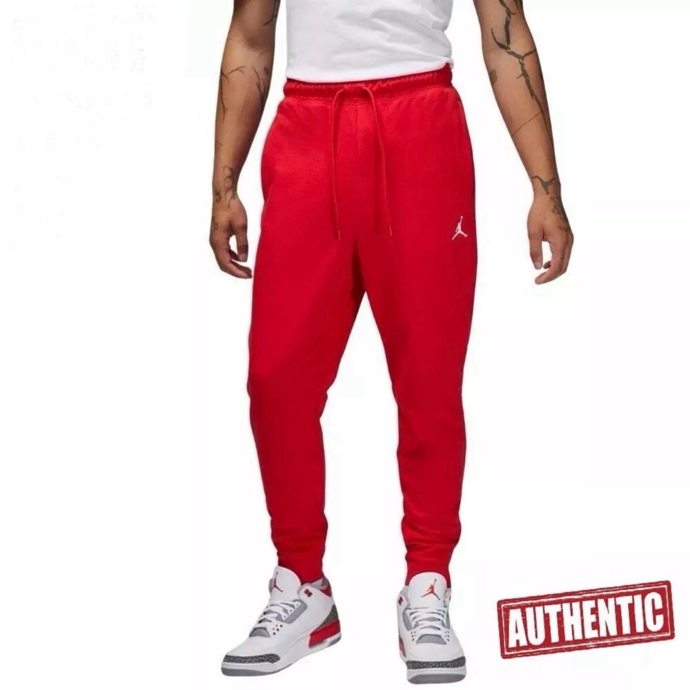 NIKE JORDAN 23 ALPHA DRI AIR MEN'S FLEECE PANTS Mutliple sizes Red CV8347